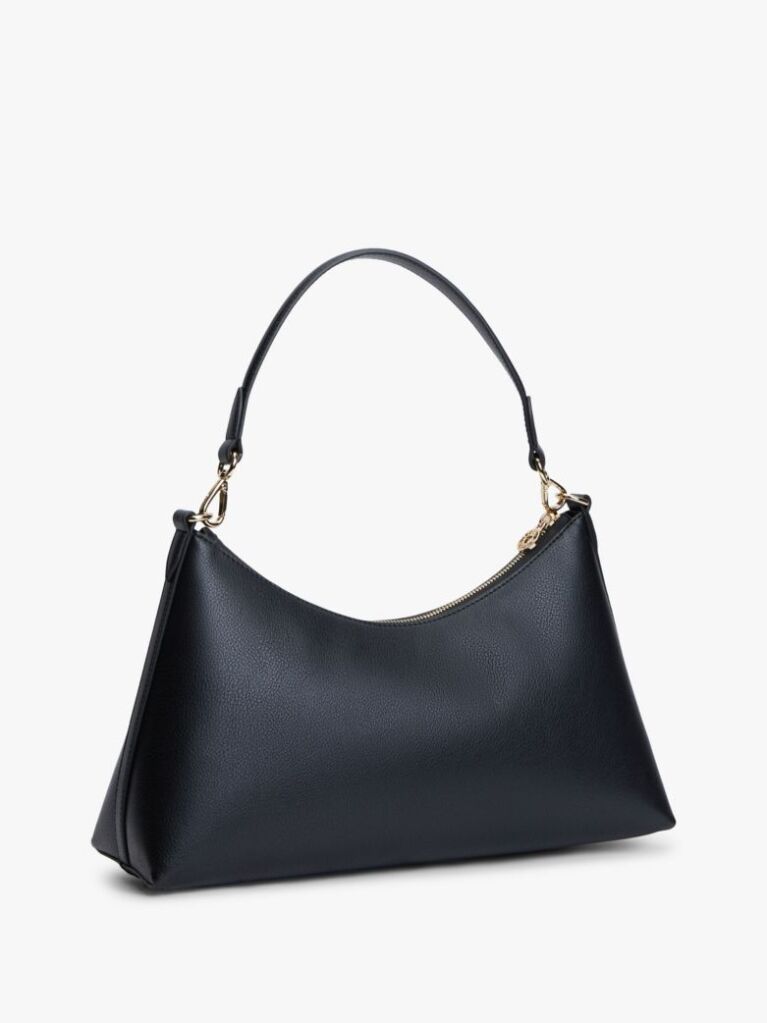 Black Hilfiger Icon Pebble Grain Shoulder Bag  Women
