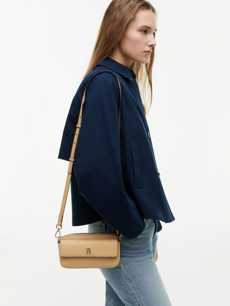 Beige Hilfiger Icon Crossbody Camera Bag  Women
