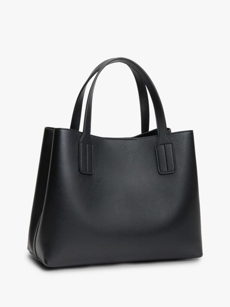 Black Hilfiger Icon TH Monogram Crossbody Satchel  Women