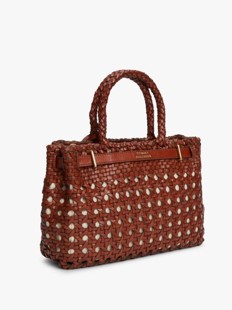 Brown The American Icon Braided Leather Tote Bag  Women