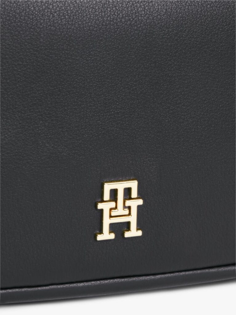 Black Logo Tape Crossbody Camera Bag  Women