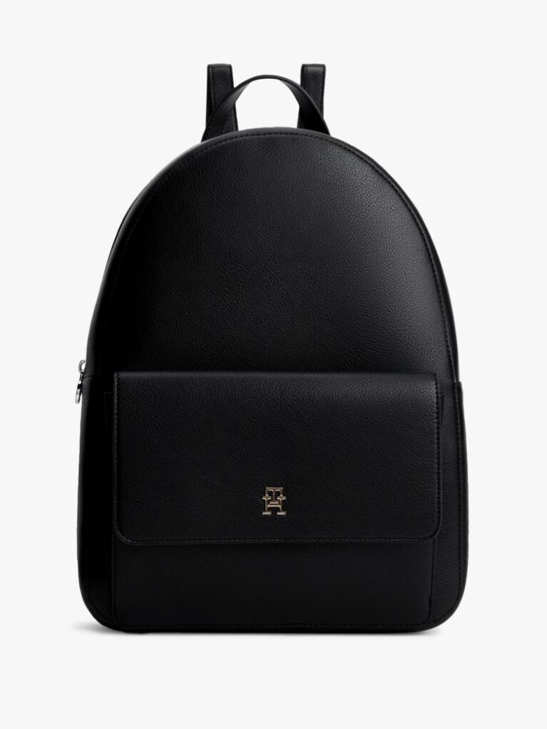 Black Hilfiger Icon Dome Backpack  Women