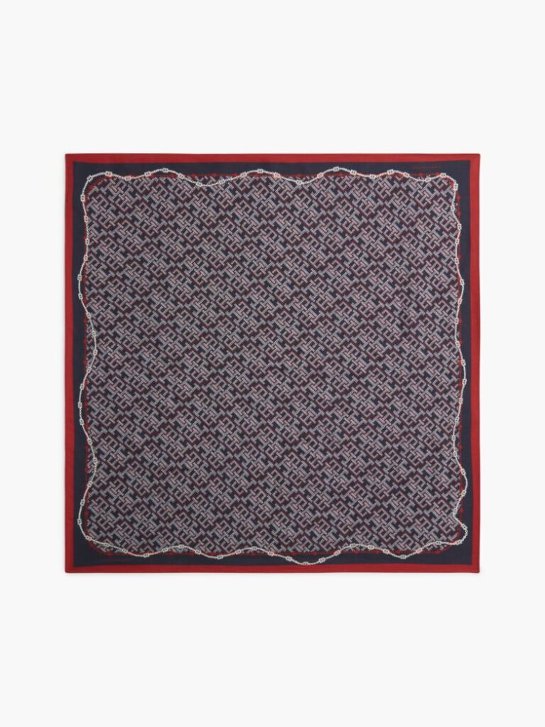 Multi TH Monogram Pure Silk Square  Women