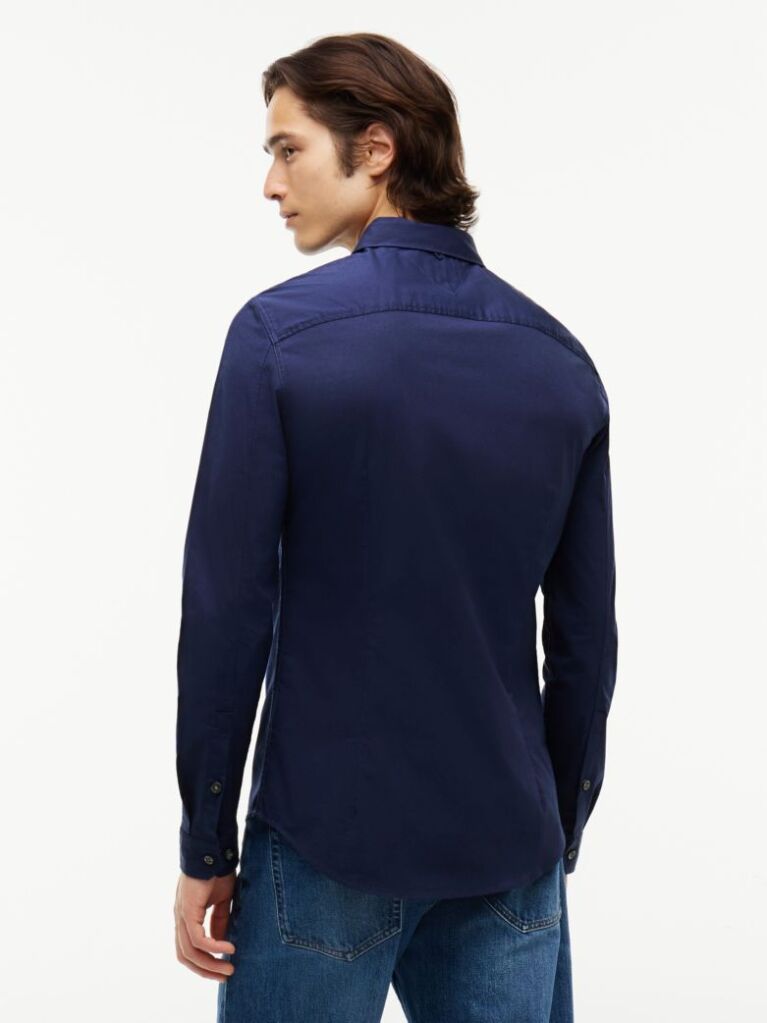 Black Stretch Slim Fit Shirt  Men