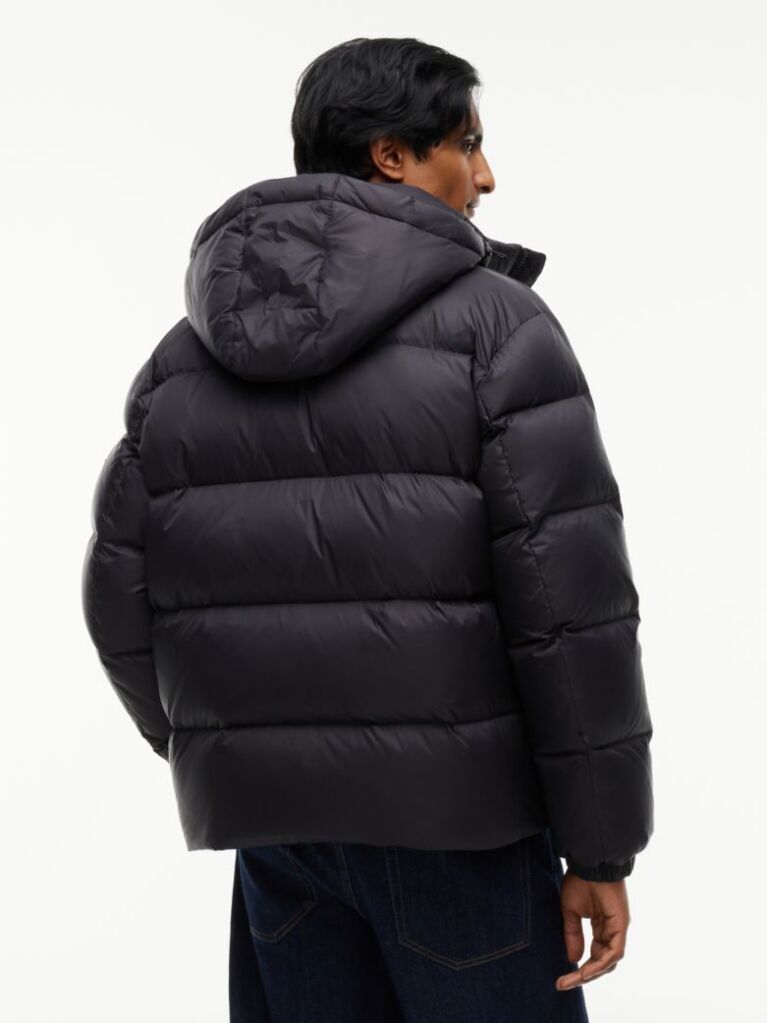 Black Water Repellent Down Jacket  Men