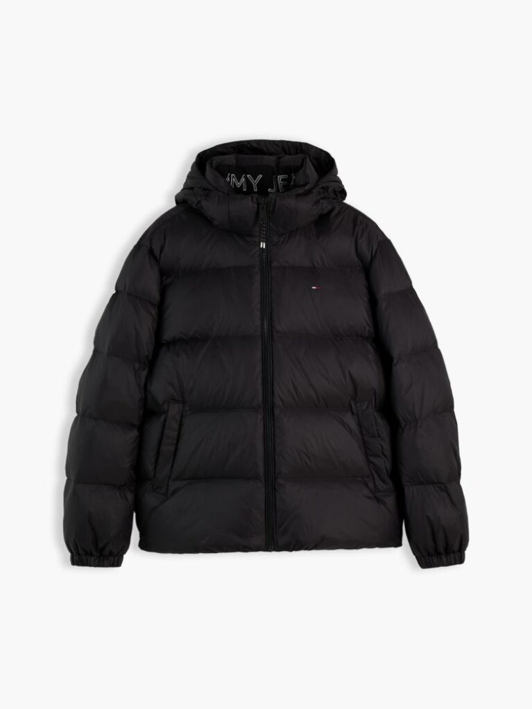 Black Water Repellent Down Jacket  Men