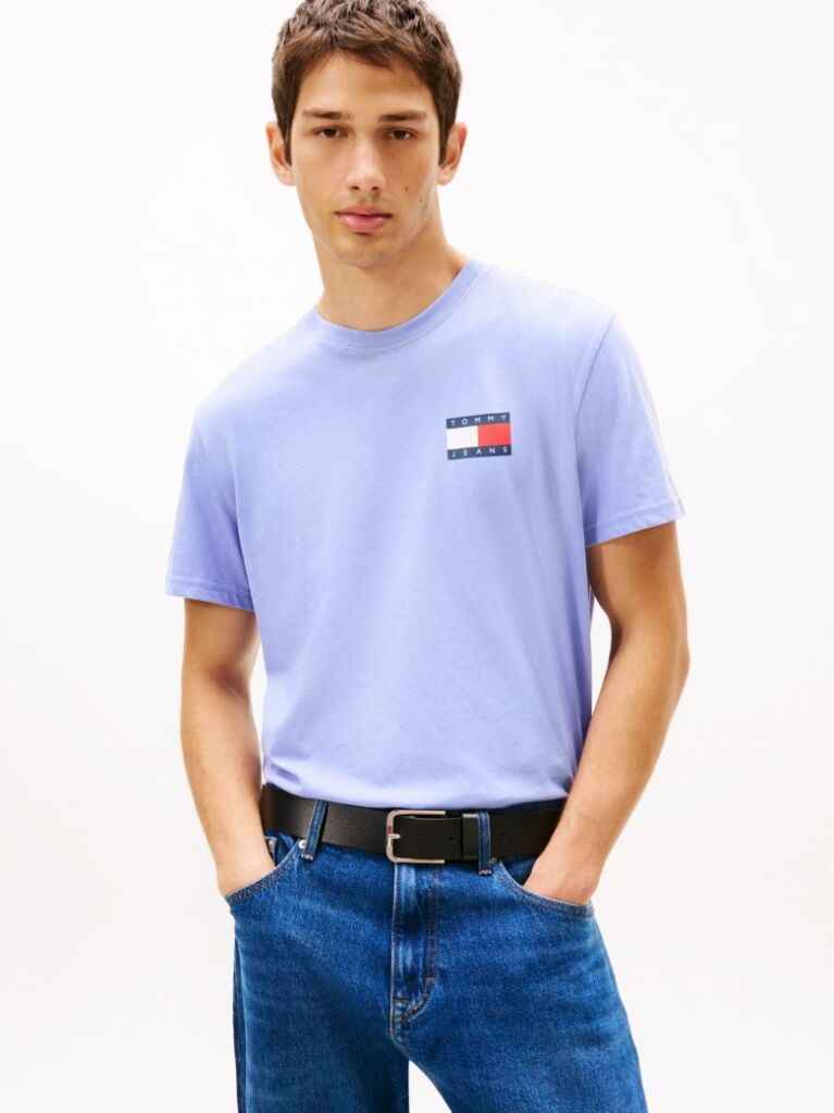 Purple Logo Slim T-Shirt  Men