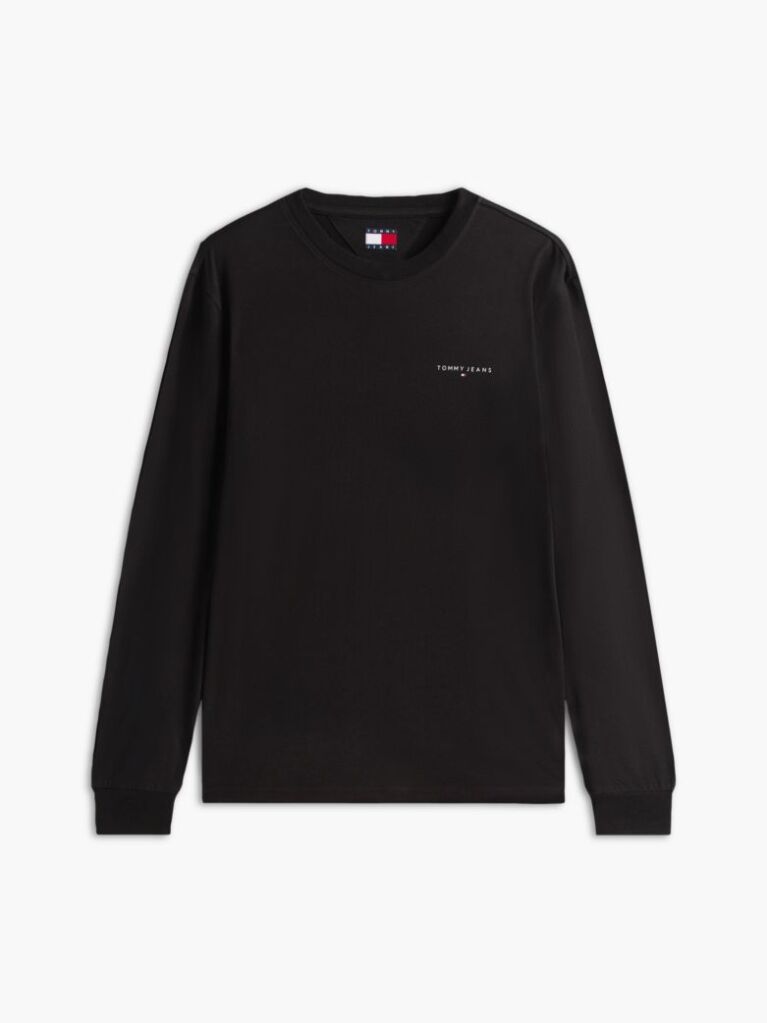Black Linear Logo Slim Long-Sleeve T-Shirt  Men