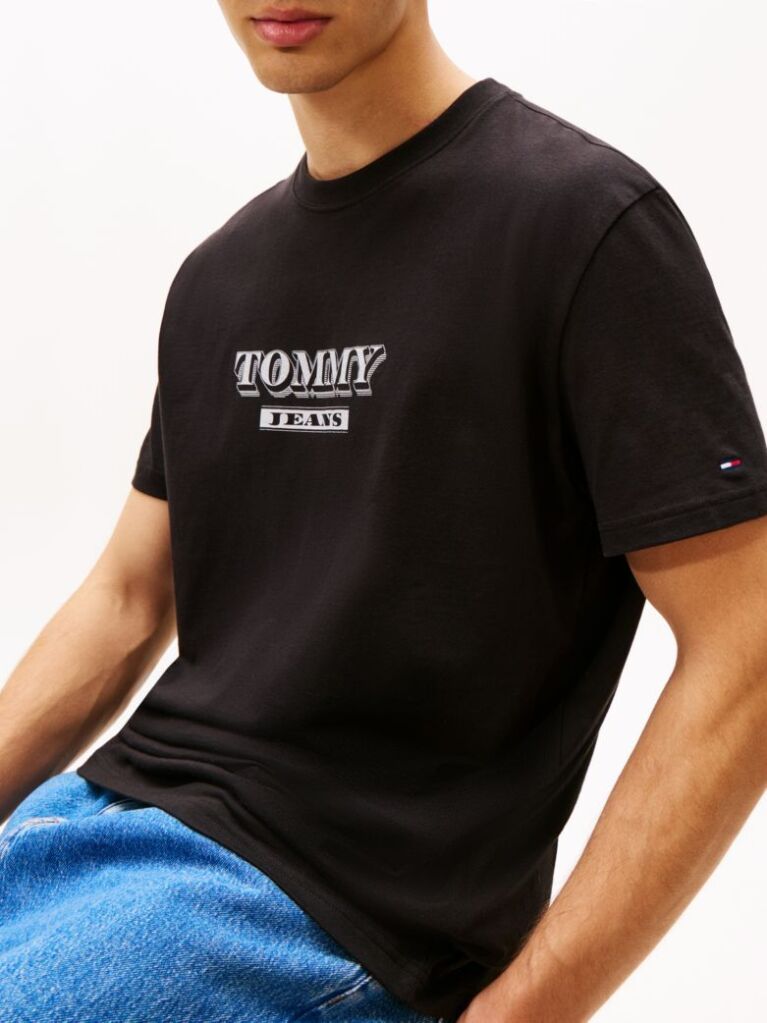 Black Regular Logo Back Graphic Sweatshirt  Men