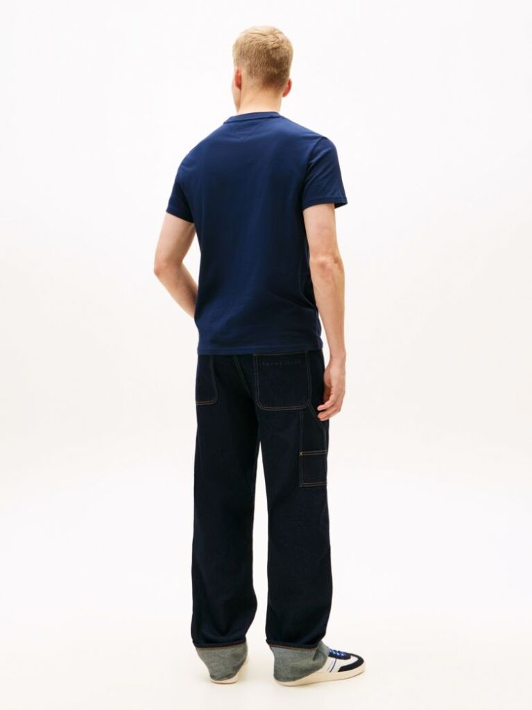 Blue Logo Jersey Slim T-Shirt  Men