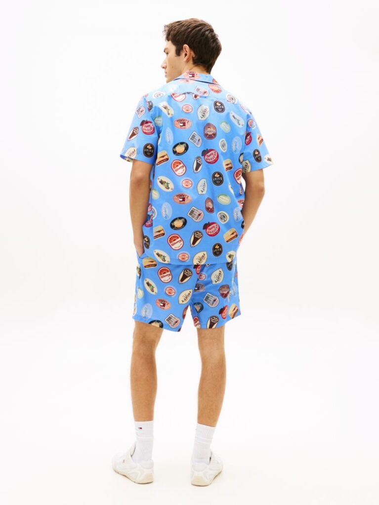 Multi Regular Fit Print Short Sleeve Shirt  Men