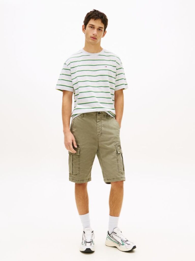 Green Otis Washed Cargo Shorts  Men