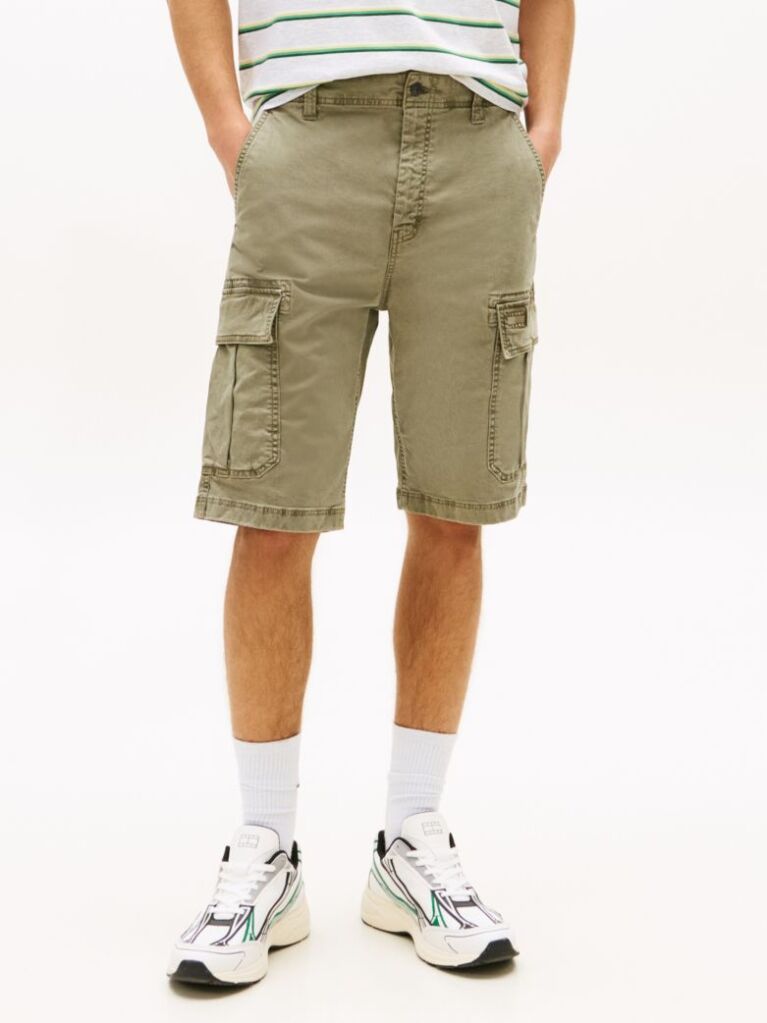Green Otis Washed Cargo Shorts  Men