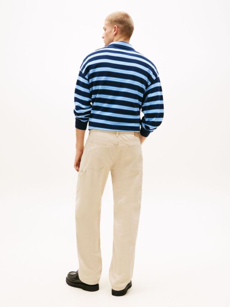 Beige Jaimie Relaxed Twill Carpenter Trousers  Men