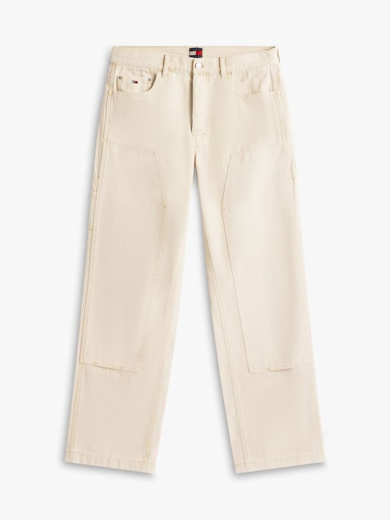 Beige Jaimie Relaxed Twill Carpenter Trousers  Men