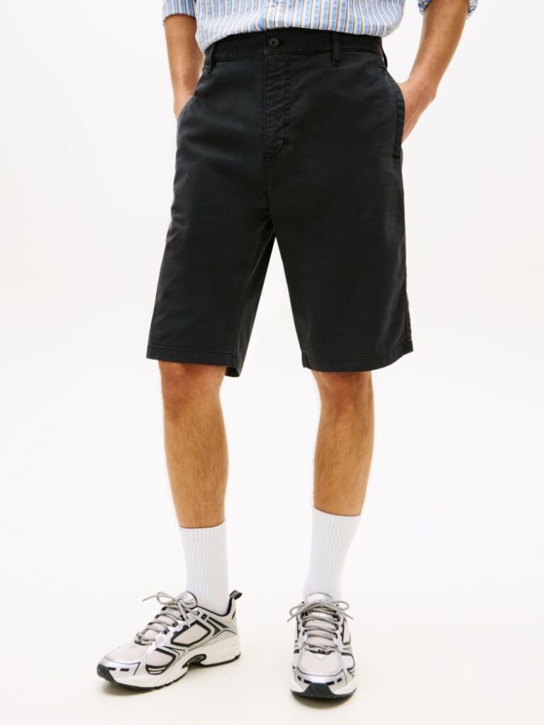 Black Otis Twill Chino Shorts  Men