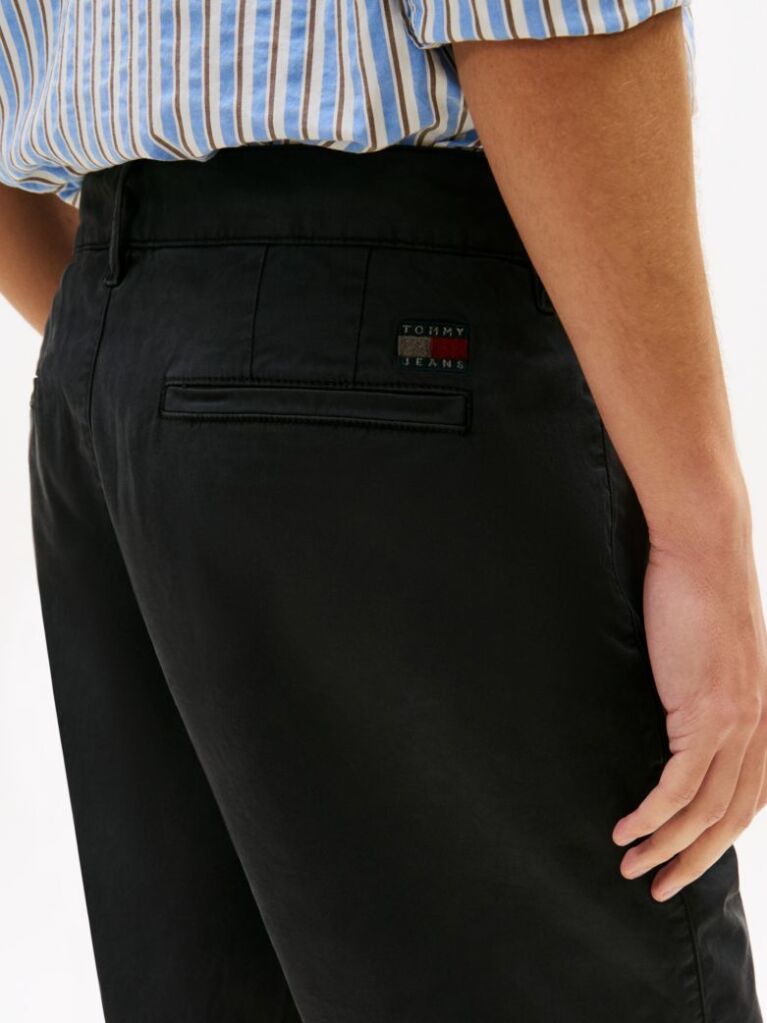 Black Otis Twill Chino Shorts  Men