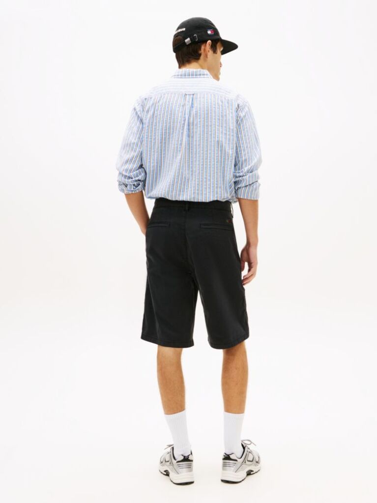 Black Otis Twill Chino Shorts  Men