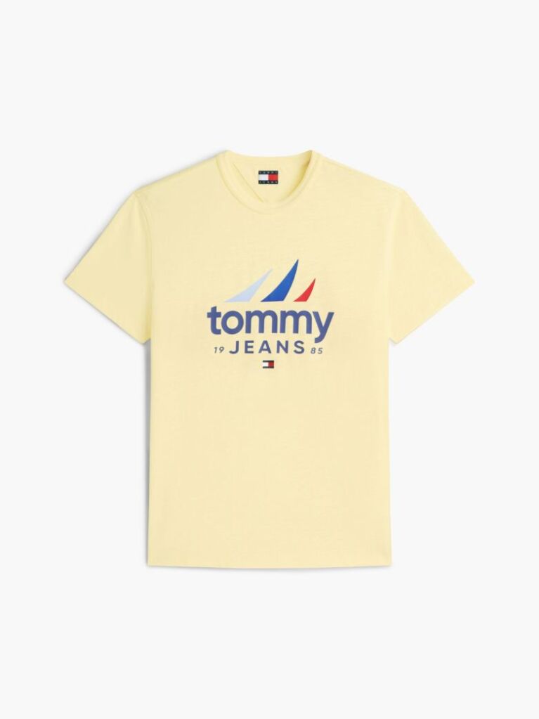 Yellow Textured Jersey T-Shirt  Men
