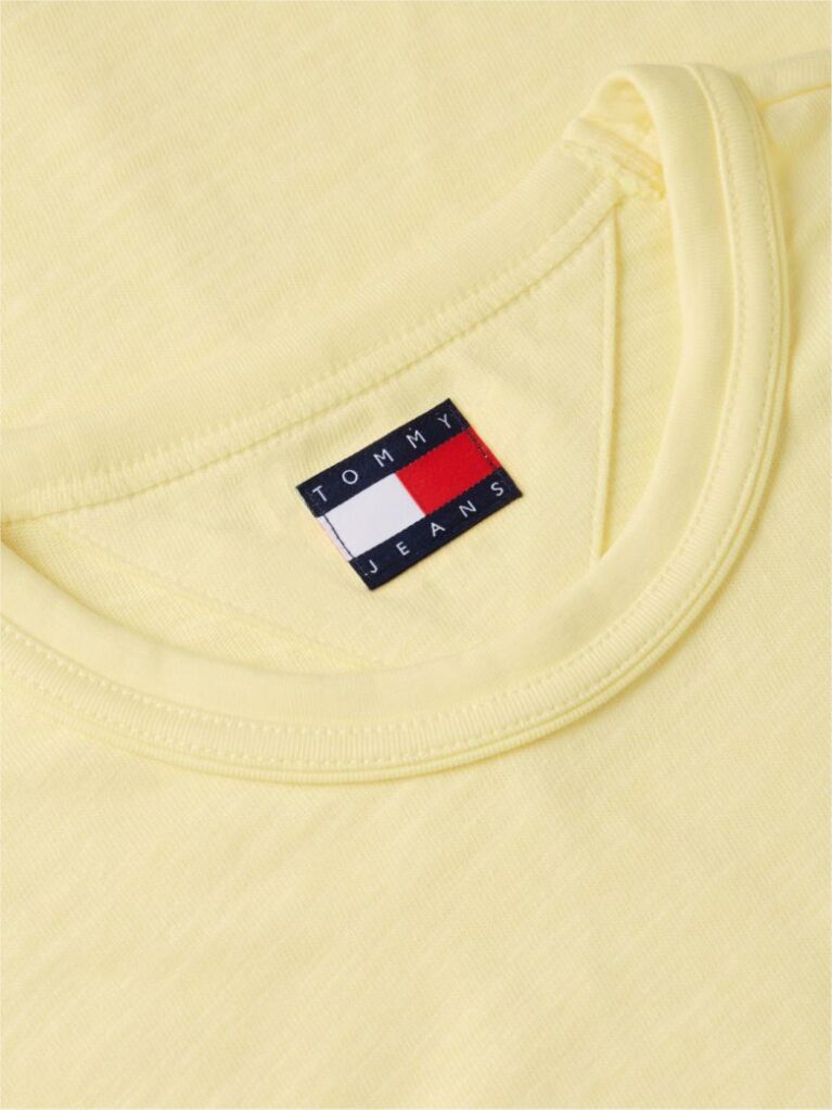Yellow Textured Jersey T-Shirt  Men