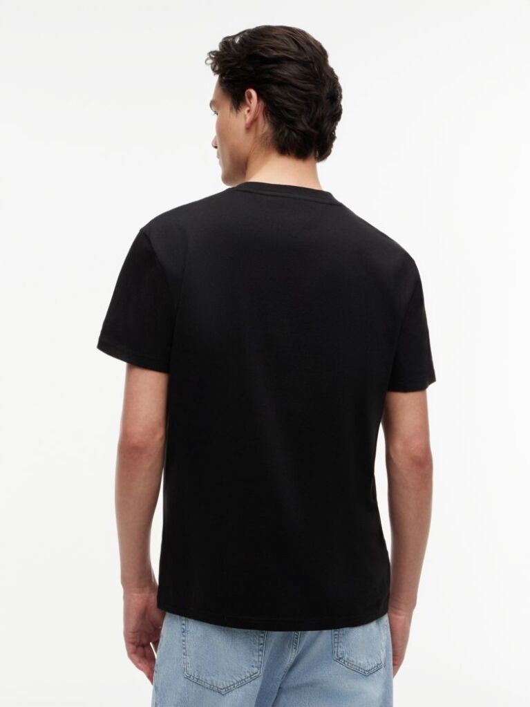 Black Photo Print T-Shirt  Men