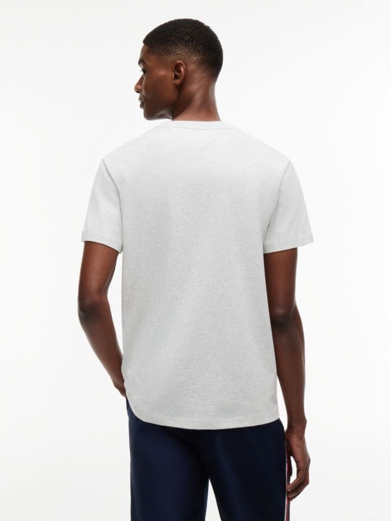 Grey Logo Graphic Slim T-Shirt  Men
