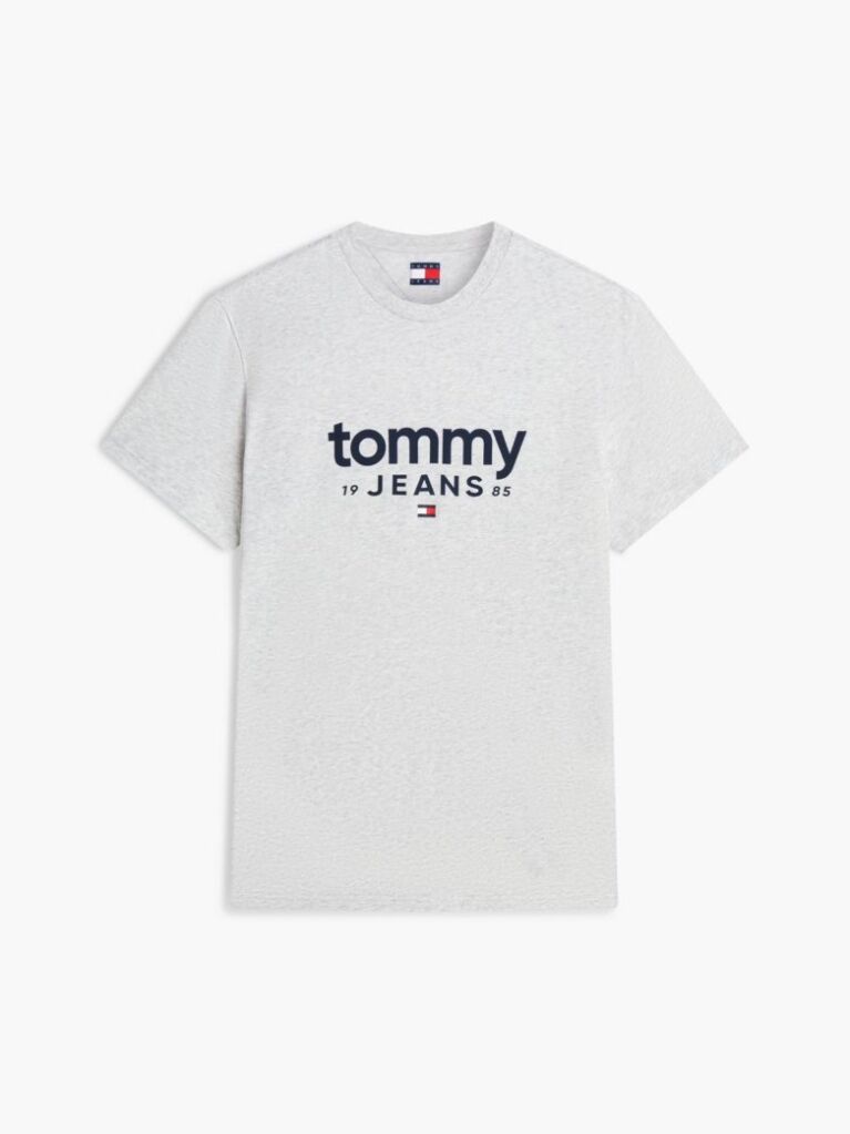 Grey Logo Graphic Slim T-Shirt  Men