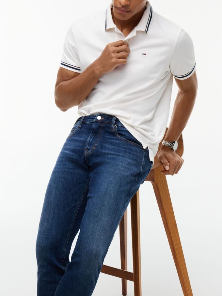 Denim Scanton Slim Faded Whiskered Jeans  Men