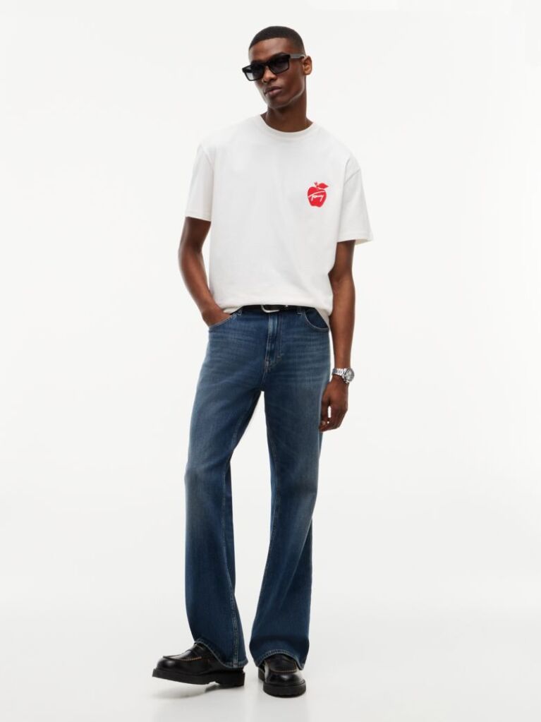 White Back Signature Logo Relaxed T-Shirt  Men