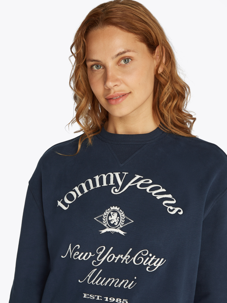 Blue NYC Logo Crew Neck Sweatshirt  Women