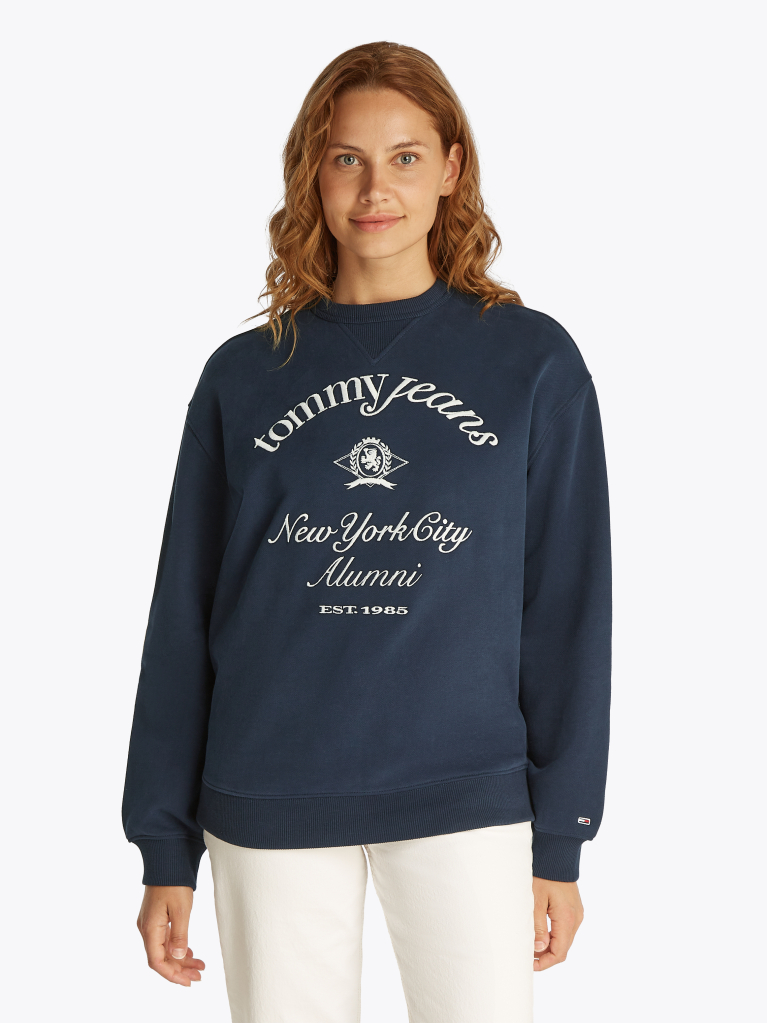 Blue NYC Logo Crew Neck Sweatshirt  Women