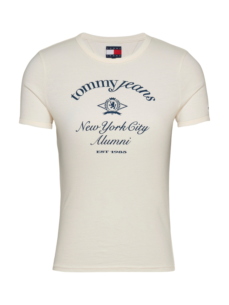 White Slim Fit NYC Logo T- Shirt  Women