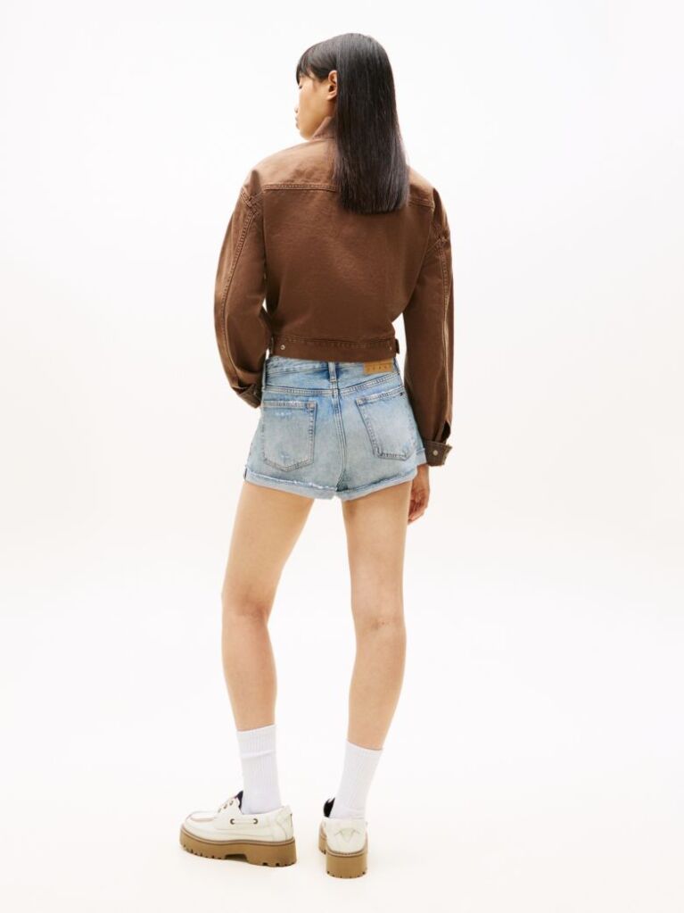 Denim Distressed Denim Regular Shorts  Women