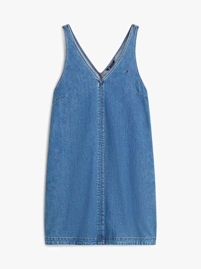 Denim V-Neck Denim Dress  Women
