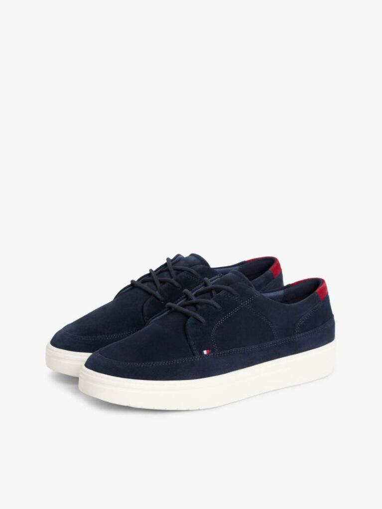 Blue Lightweight Suede Cupsole Hybrid Shoes  Men