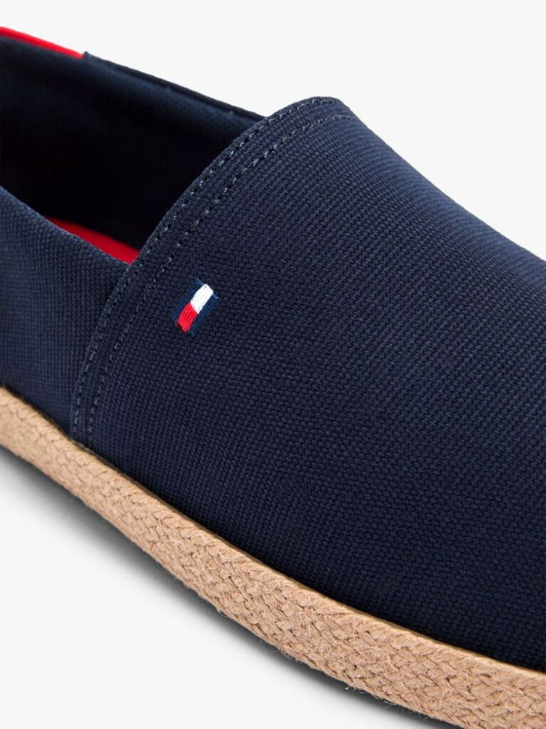 Blue Flag Embroidery Canvas Espadrilles  Men