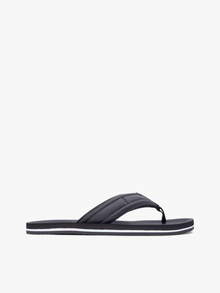 Black Flag Padded Strap Flip-Flops  Men