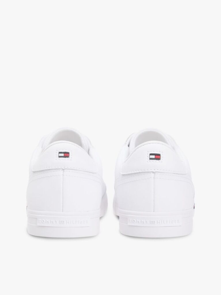 White Signature Midsole Lace-Up Trainers With Leather  Men