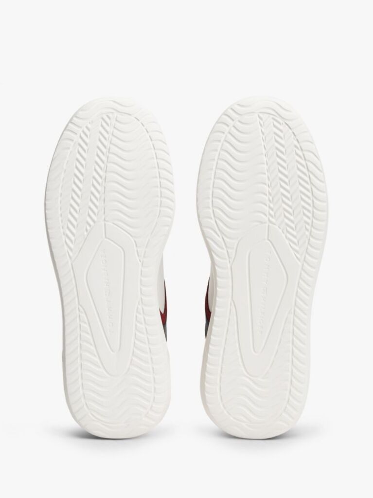 White Leather Cupsole Trainers  Men