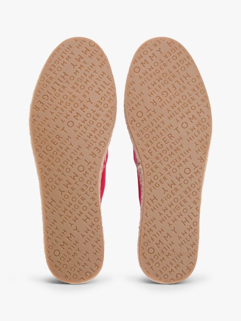 Red Flag Embroidery Canvas Espadrilles  Women