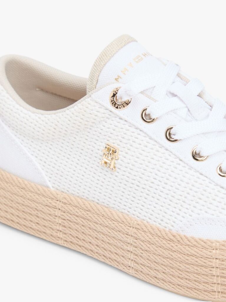 Multi TH Monogram Canvas Rope Platform Trainers  Women