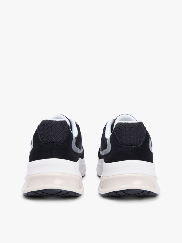 Black Suede Chunky Lace-Up Trainers  Women