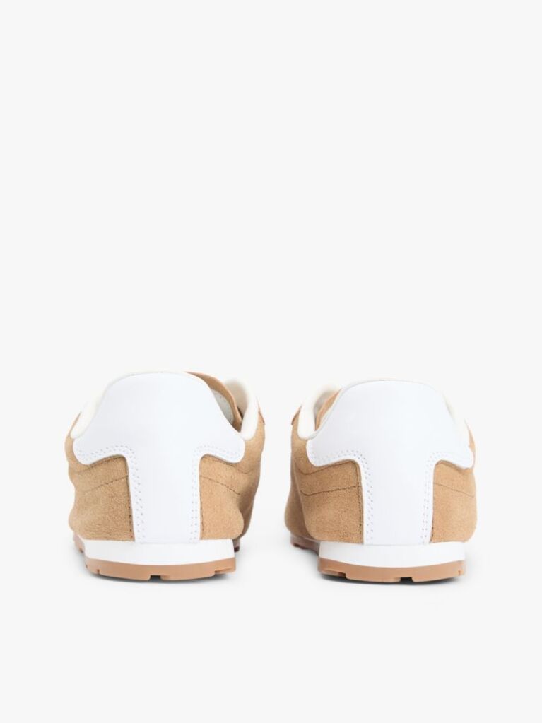 Brown Suede TH Monogram Low Profile Trainers  Women