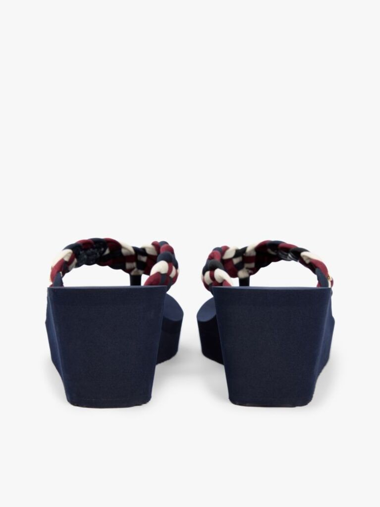 Multi Braided Strap Wedge Flip-Flops  Women