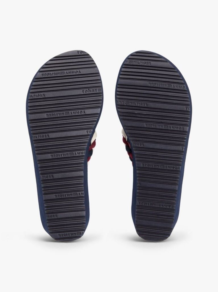 Multi Braided Strap Wedge Flip-Flops  Women