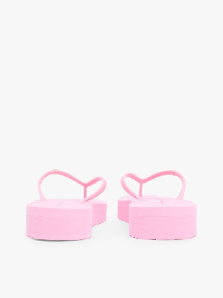 Pink Repeat Logo Platform Flip-Flops  Women