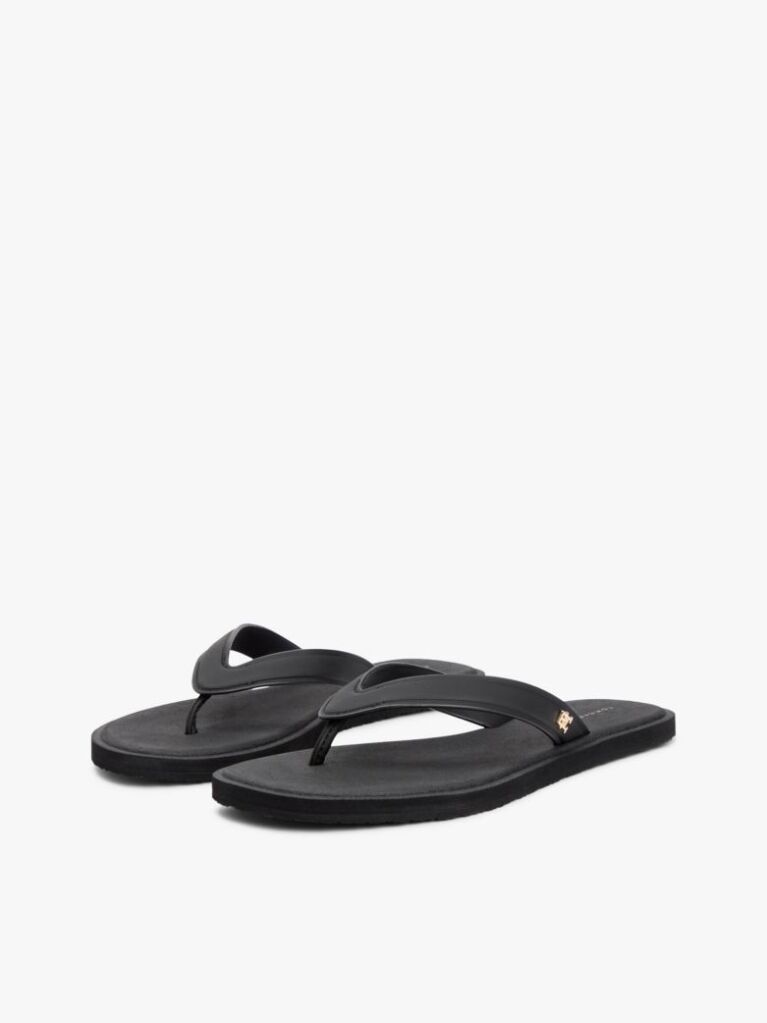 Black Chic TH Monogram Flip-Flops  Women