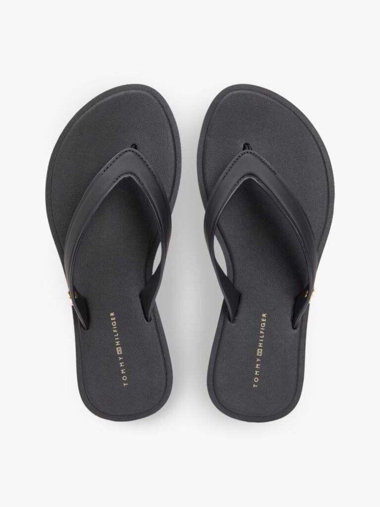 Black Chic TH Monogram Flip-Flops  Women