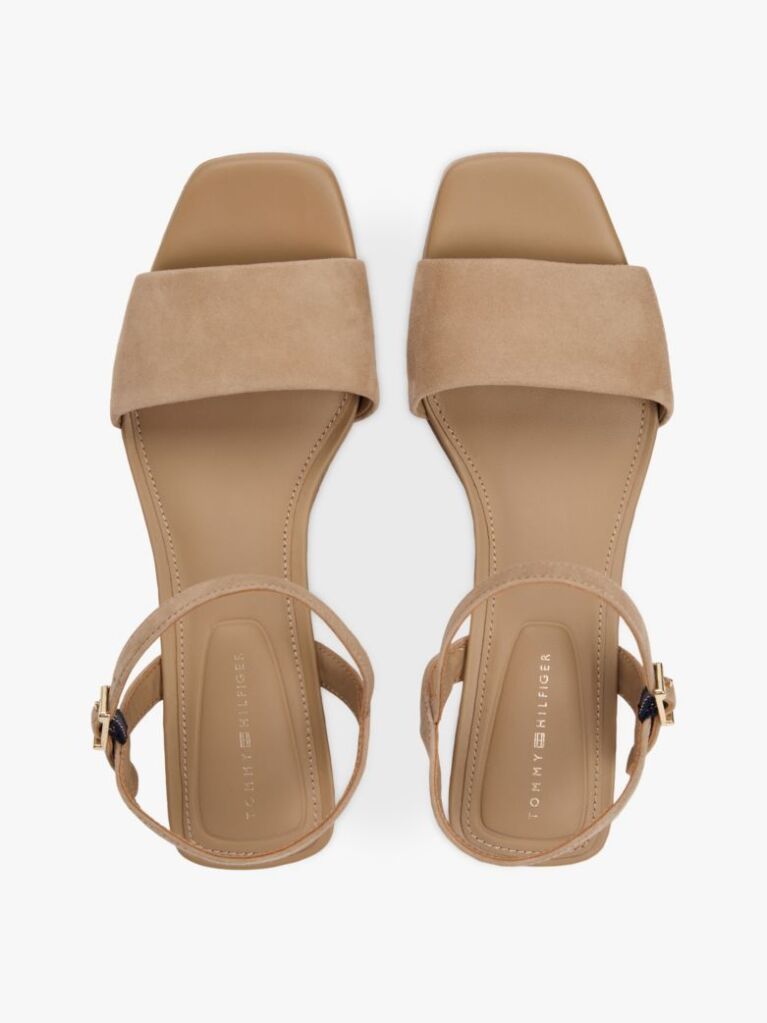Brown Suede TH Monogram Wedge Sandals  Women