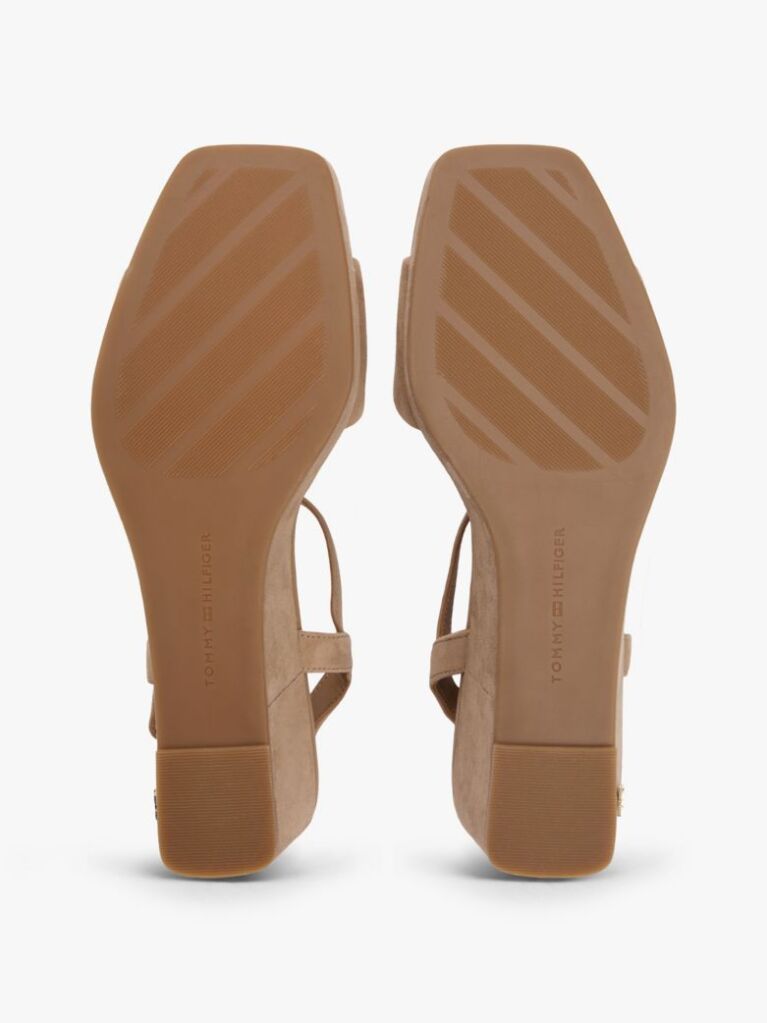 Brown Suede TH Monogram Wedge Sandals  Women
